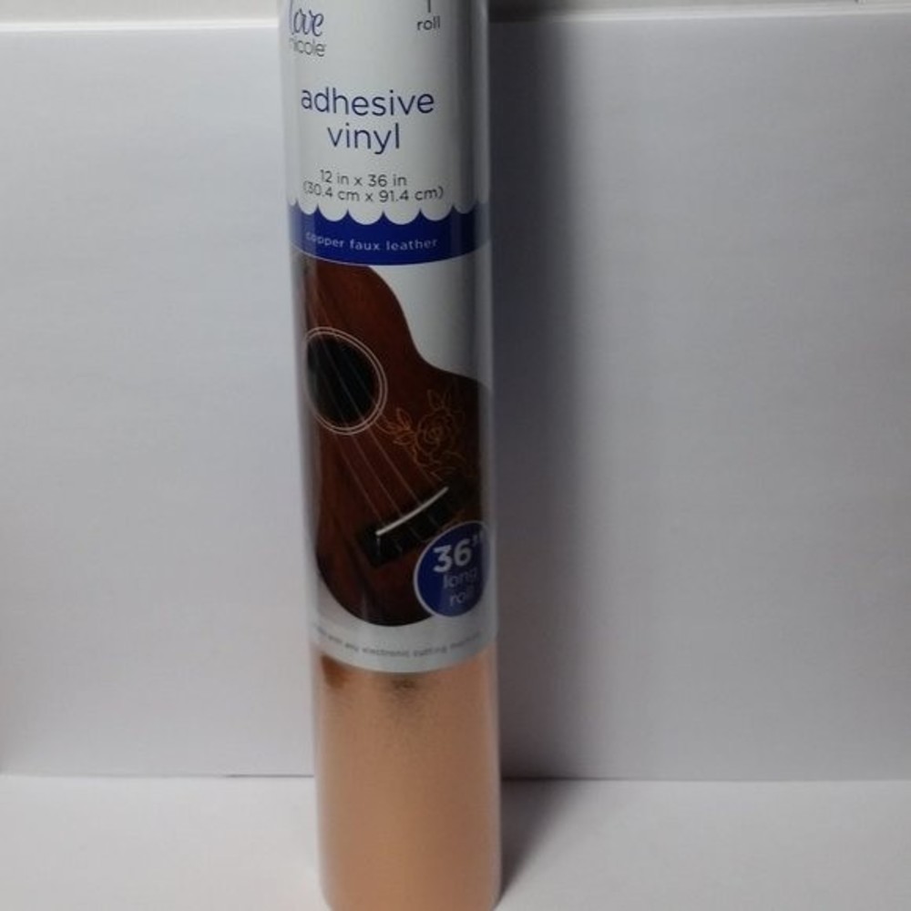 Adhesive Vinyl Copper Faux Leather